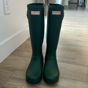 Green Hunter Boots 7 Women’s